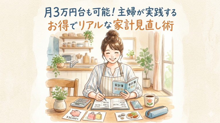 【食費 節約 コツ】月3万円台も可能！主婦が実践するお得でリアルな家計見直し術